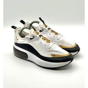 Nike Air Max Dia Women's Athletic Shoes Black/White/Metallic Gold Size 9